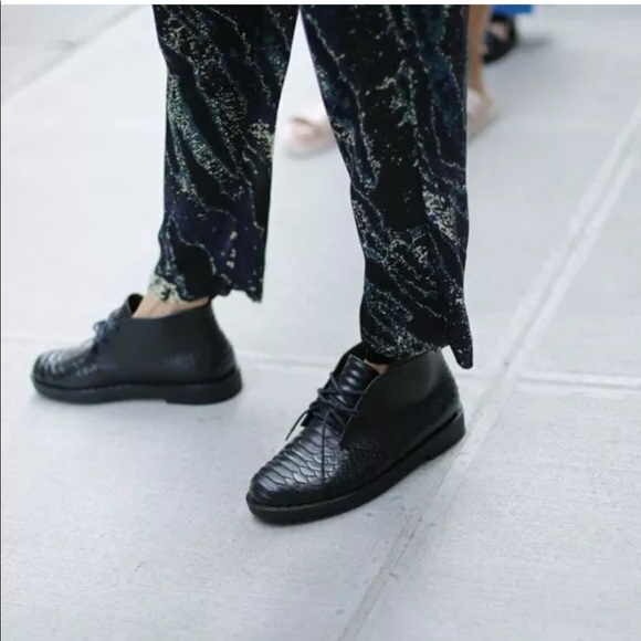 Melissa+ Baja East Desert Python Ankle Boot Chukka - Picture 1 of 10